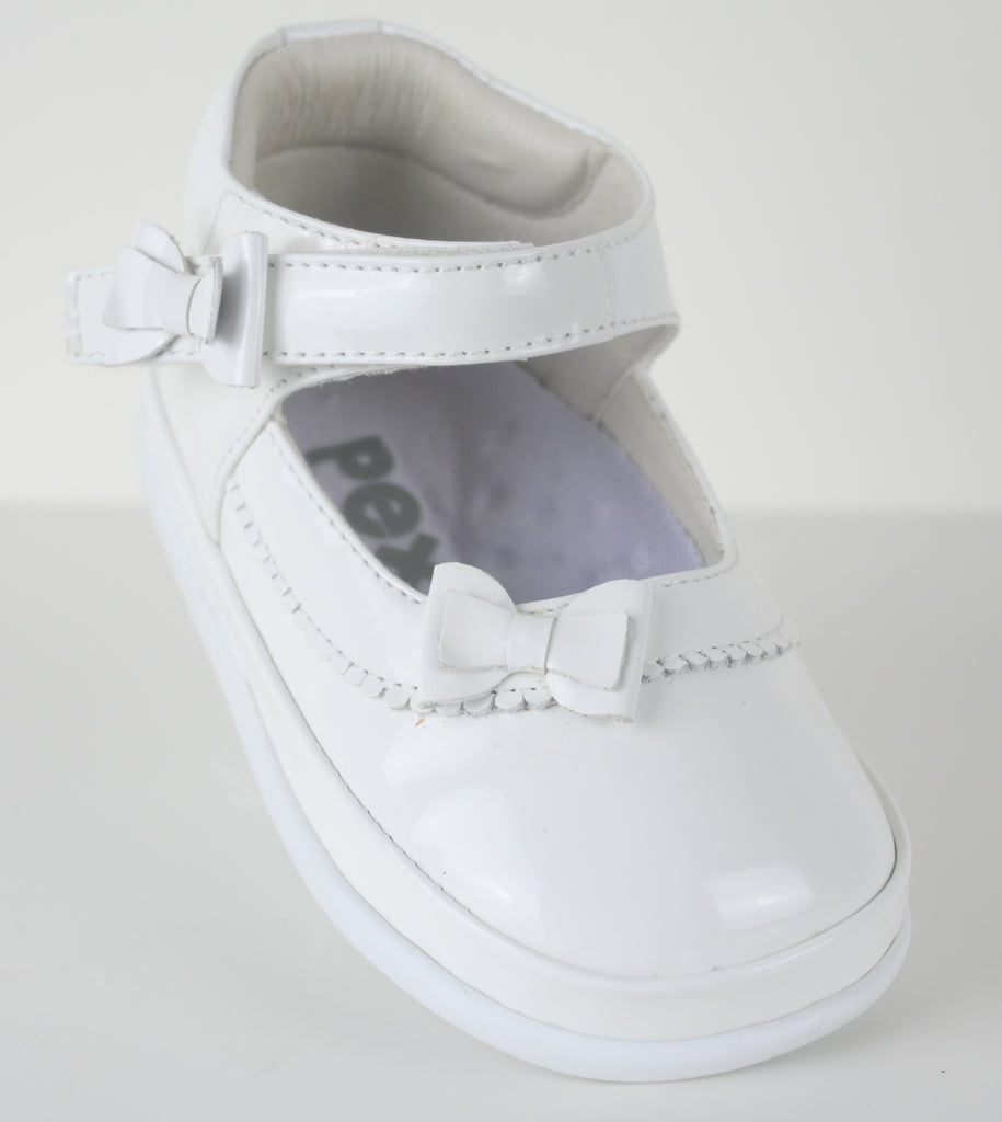 Pippa Shoes   White Patent