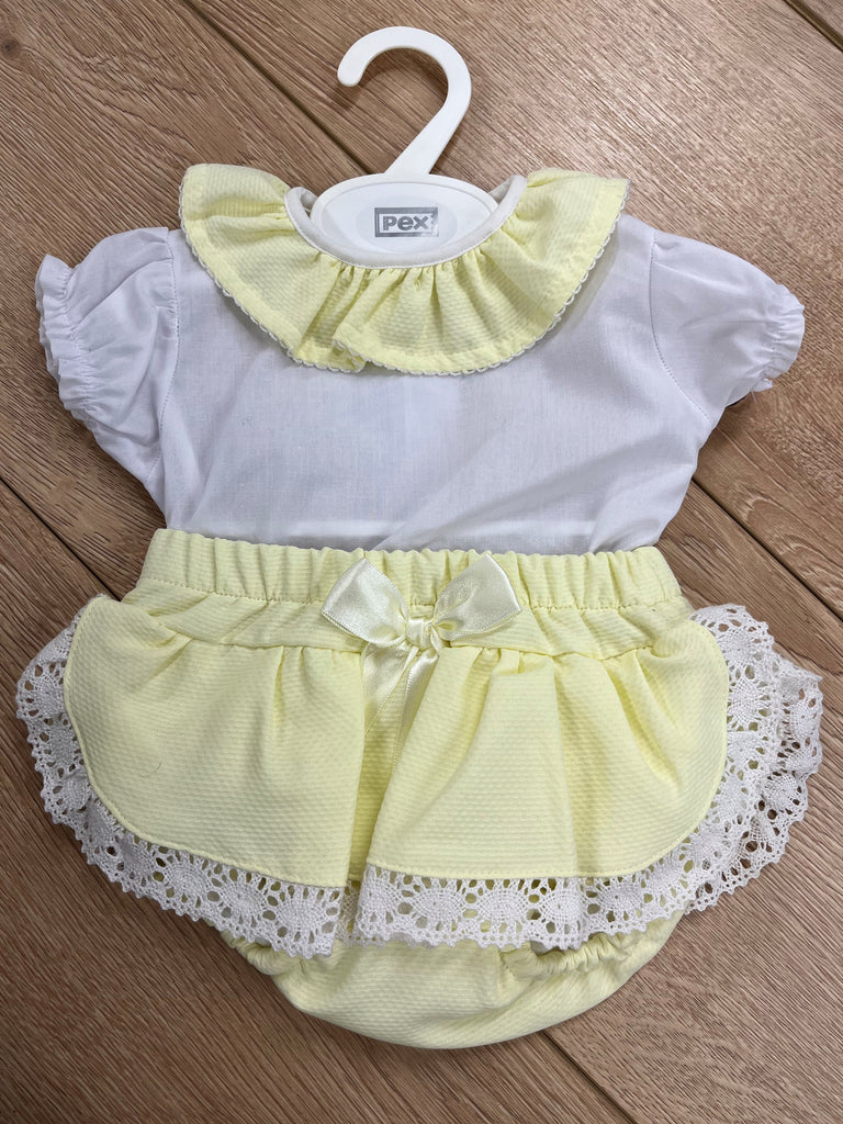 Lemon/White Outfit  3m