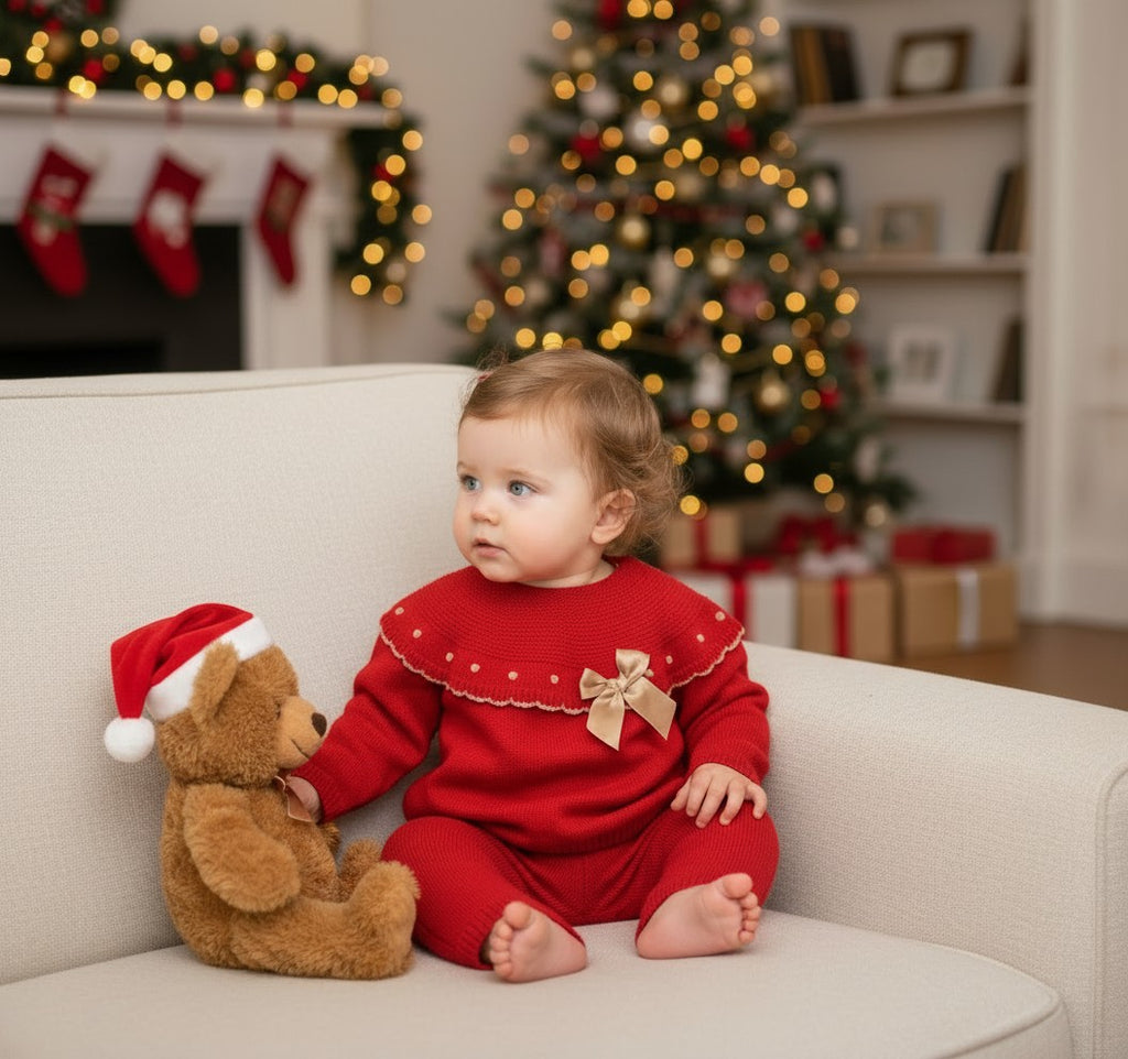 Amber Trouser Suit  Red