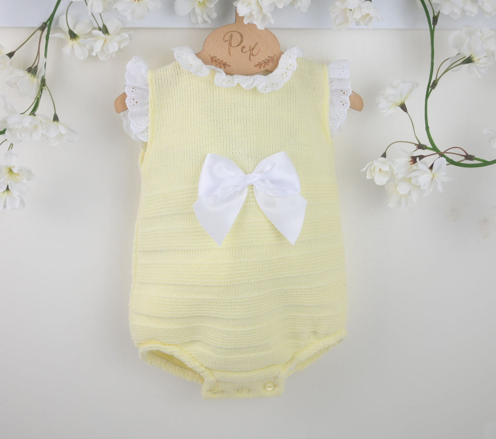 Enid Romper  Lemon