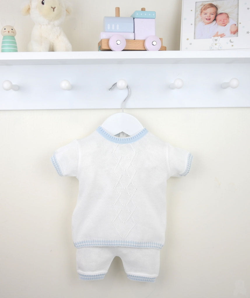 Perez Suit White/Blue