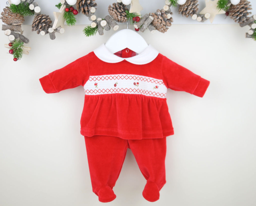 Rose Smocked Outfit