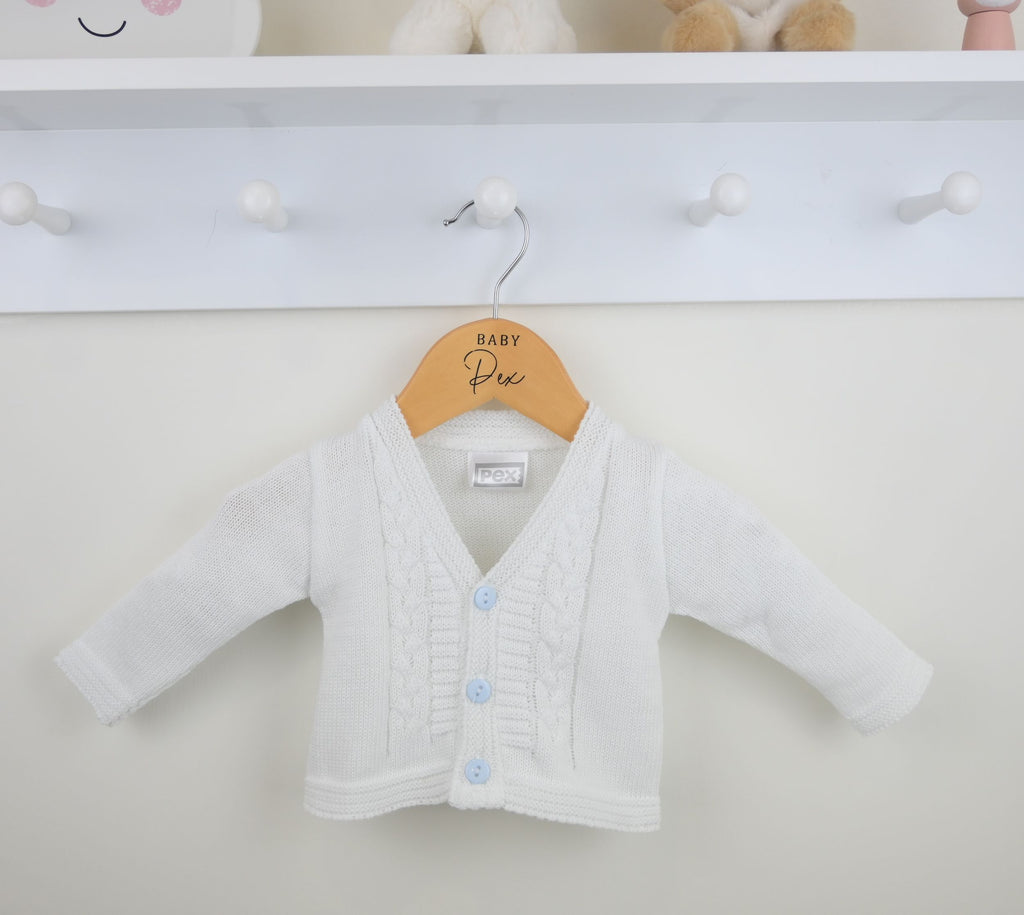 Clyde Cotton Cardigan  White