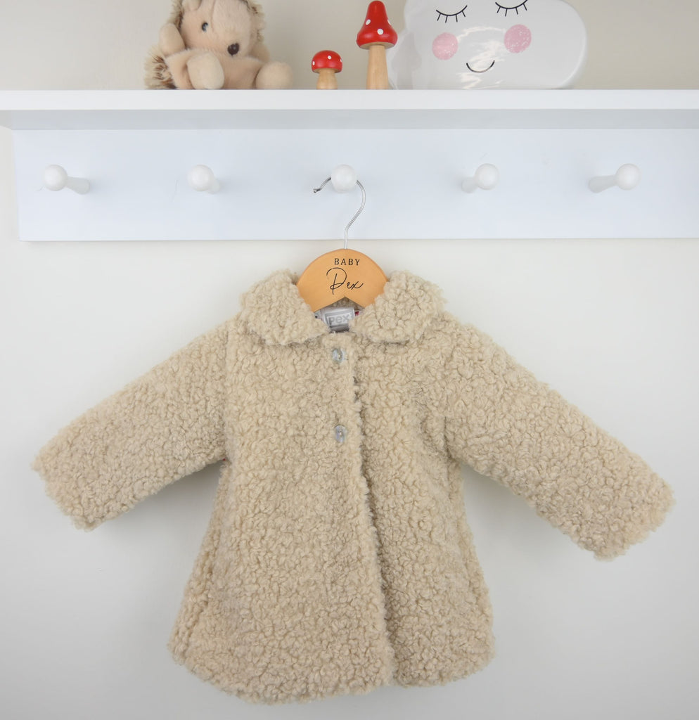 Curly Fleece Coat  Natural