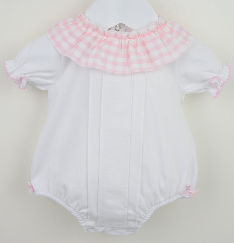 Gingham Collar Romper