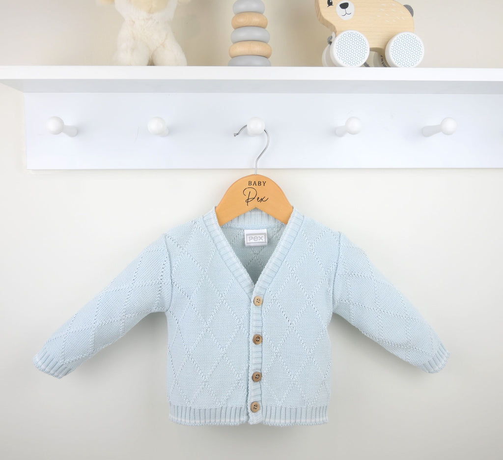 Joshua Cotton Cardigan  Blue