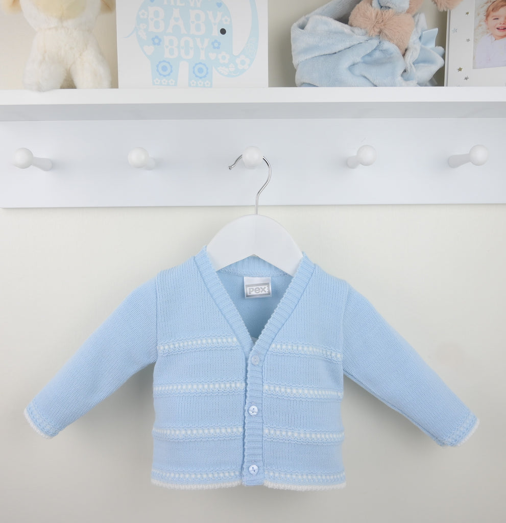 Thomas Cardigan  Blue/White