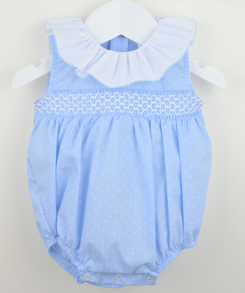 Blue Spotted Romper