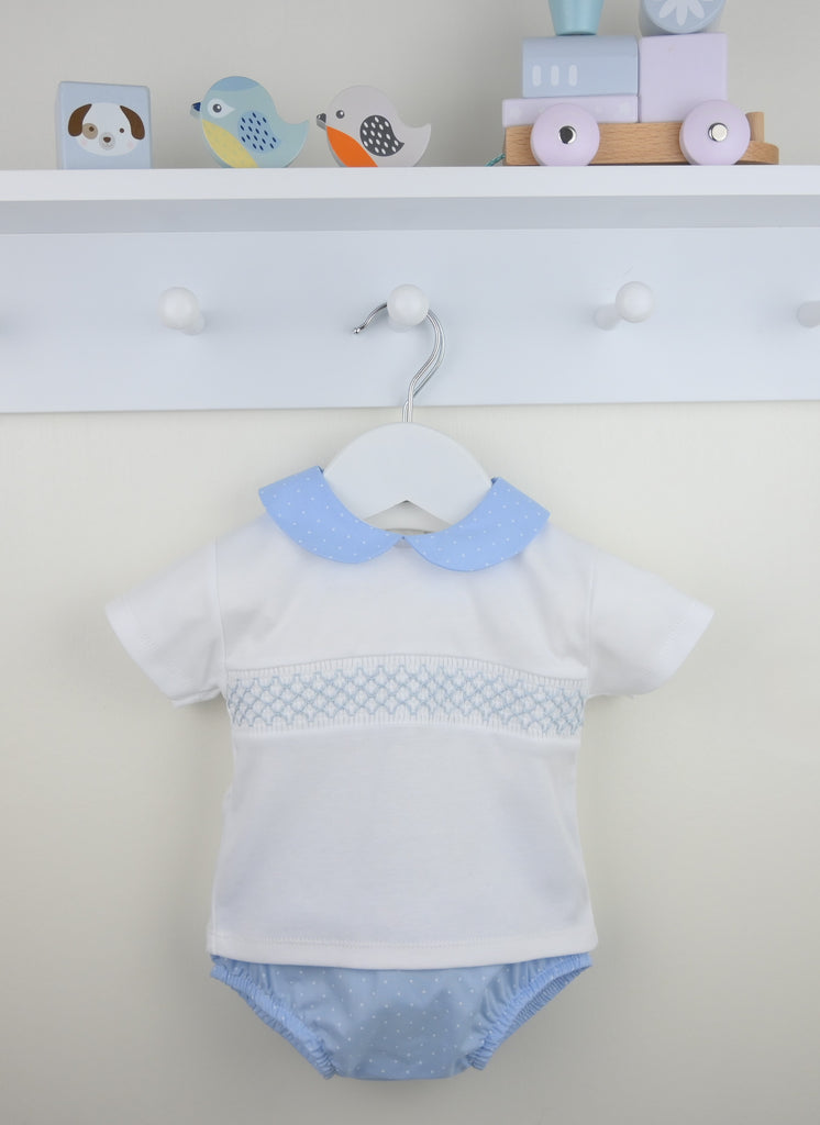 Pip Pants Suit  Blue