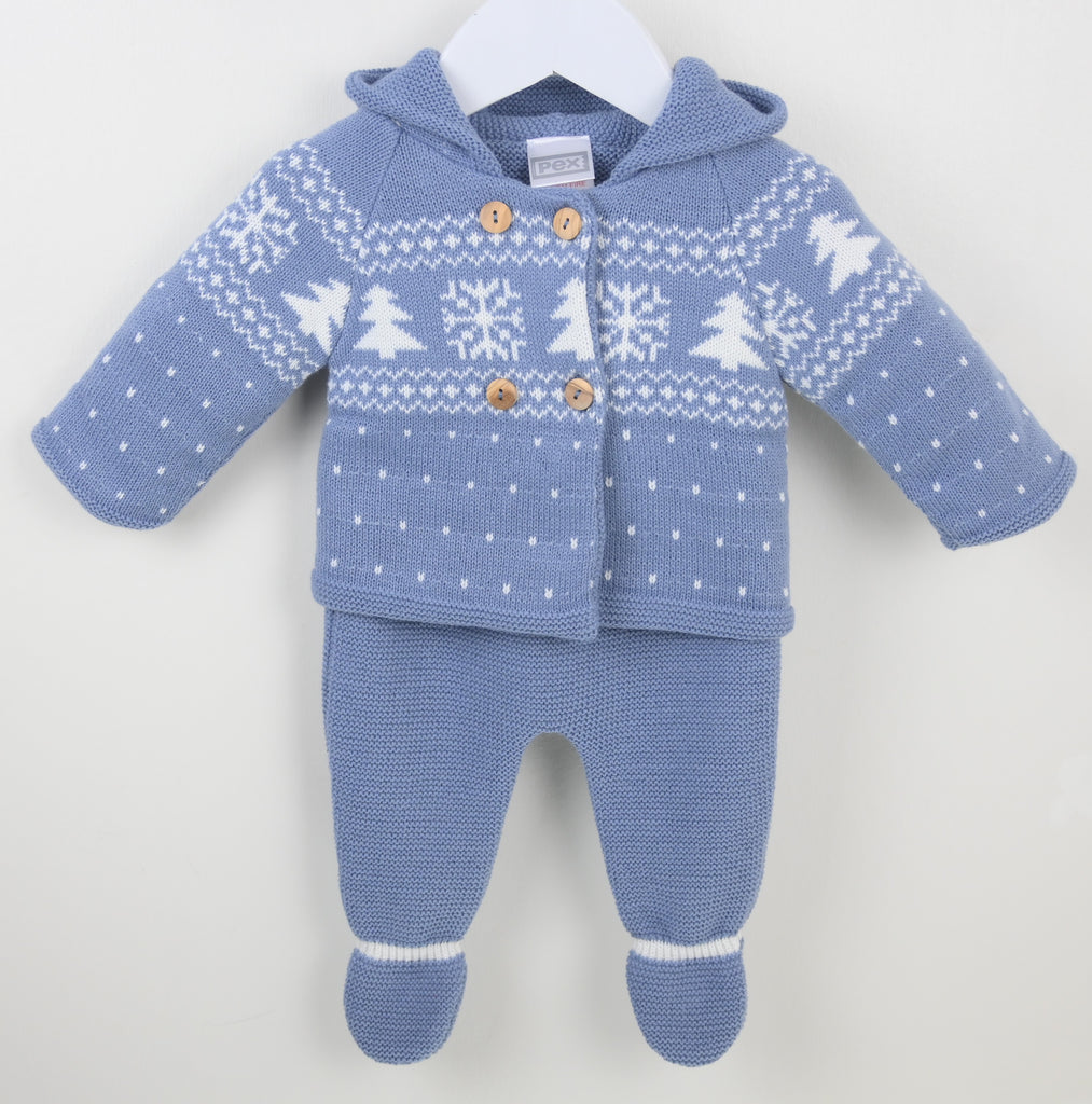 Boys Winter 2 piece outfit blue