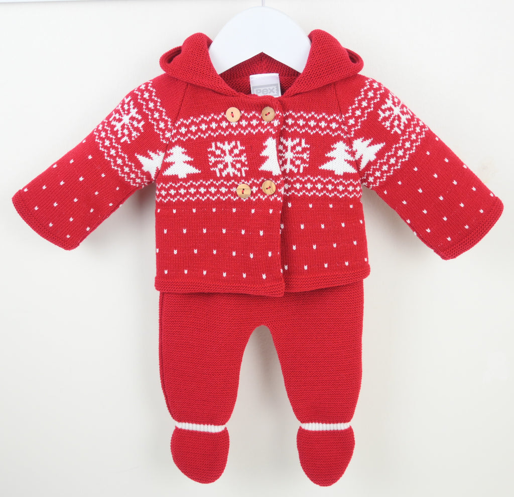 Boys Winter 2 piece outfit Red
