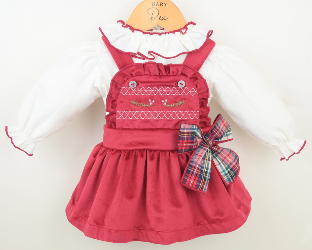 Velvet Pinafore Outfit