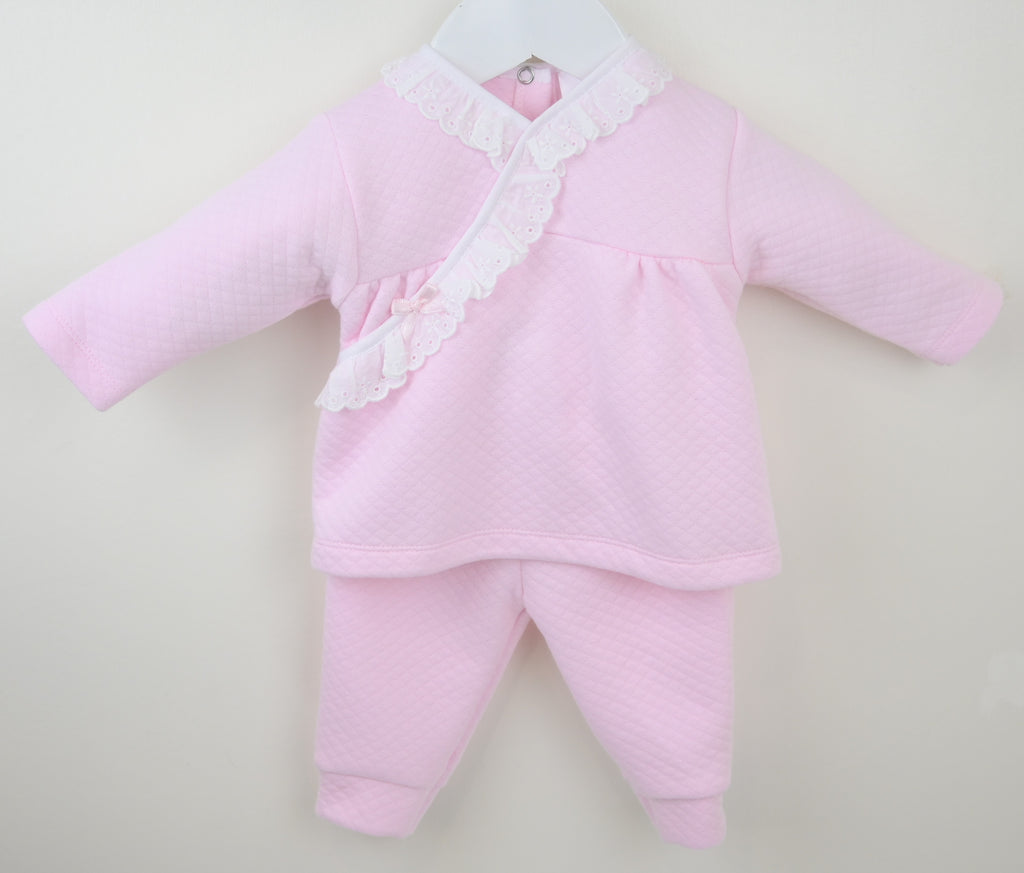 Girls 2 piece suit pink