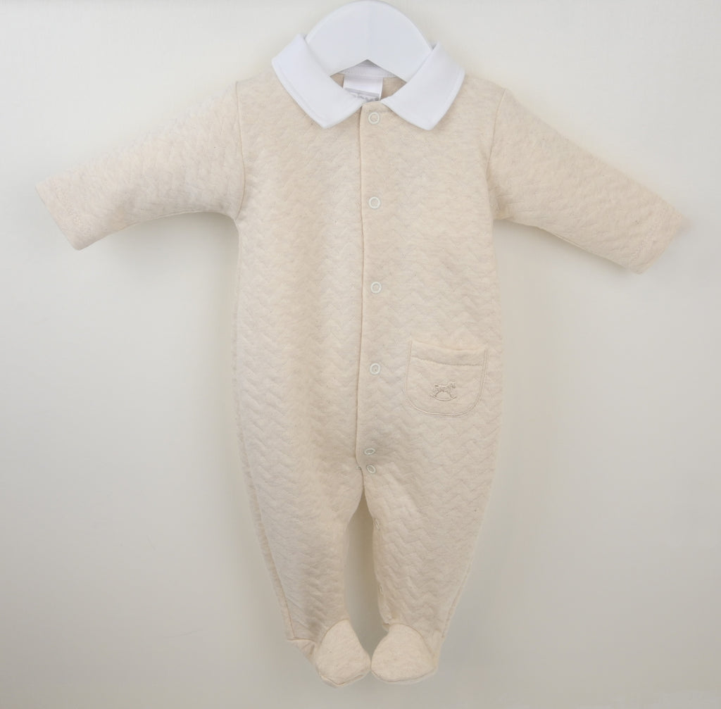 Boys Sleepsuit Natural