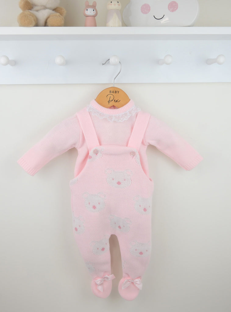 Honey Dungaree Outfit  Pink