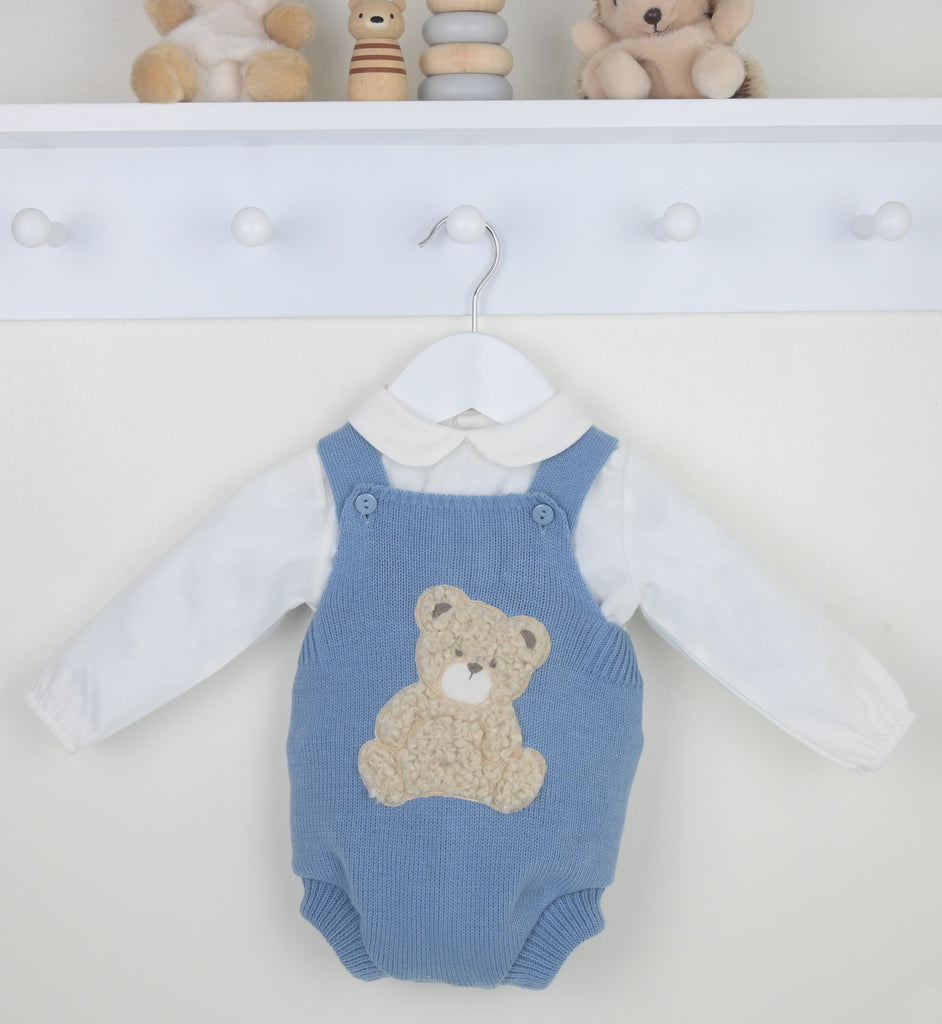 Boy Bear Outfit  Dusky Blue  Pack of 2