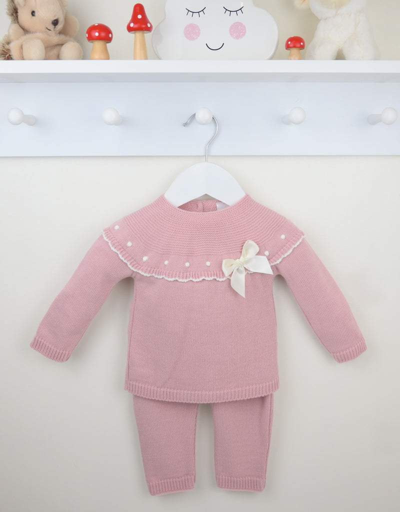 Amber Trouser Suit  Dusky Pink
