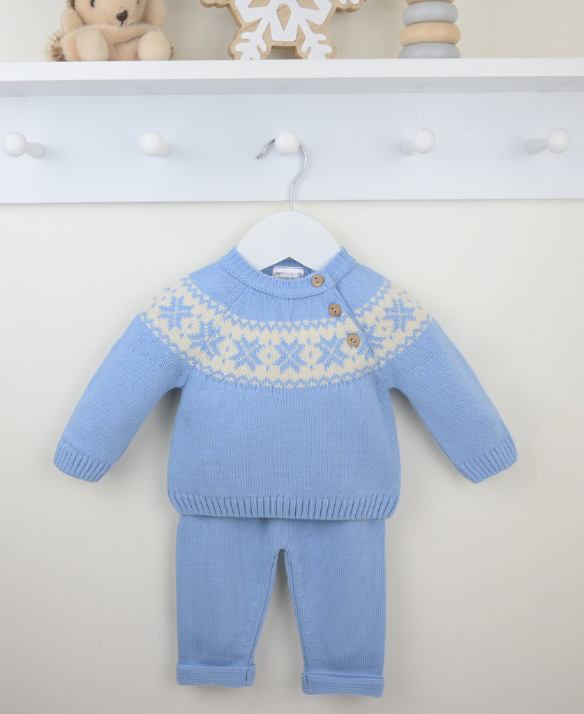 Blake Trouser Suit  Dusky Blue