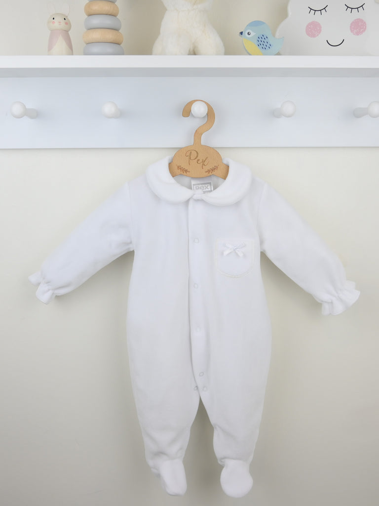 Belle Sleepsuit   White