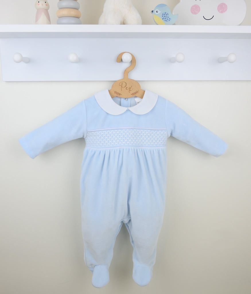 Albert Baby Sleepsuit  Blue