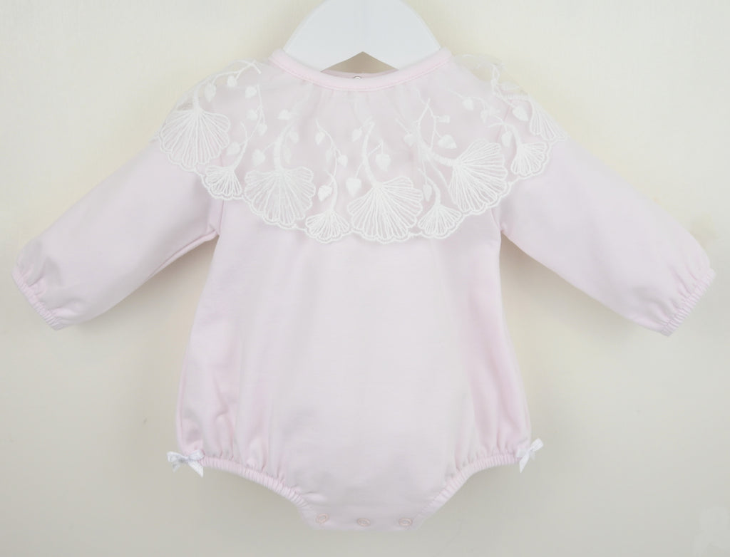 Pink Lacy Romper