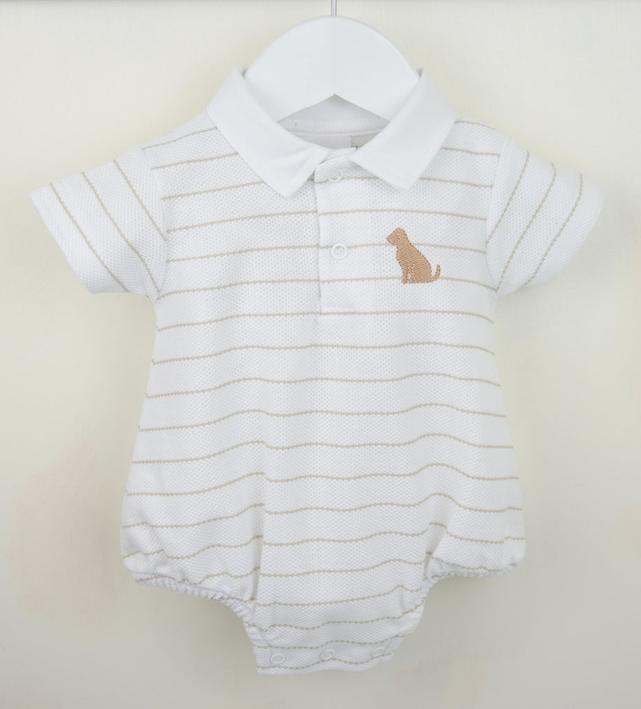 Striped Romper Dog