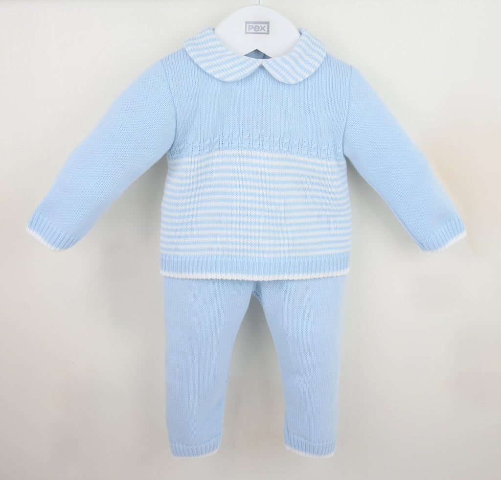 Blue Knitted Outfit
