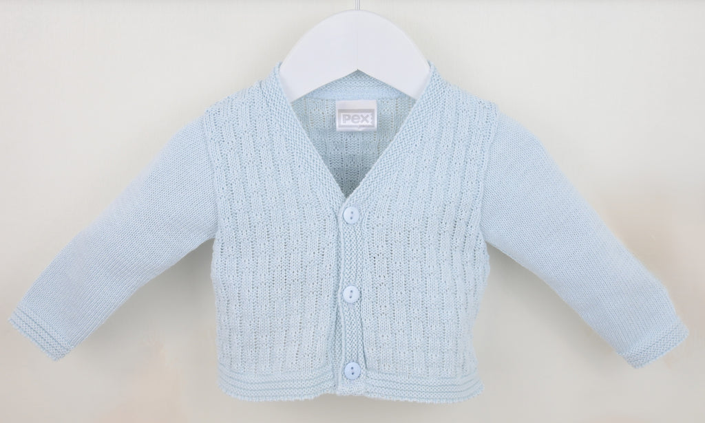 Blue Cotton Cardigan