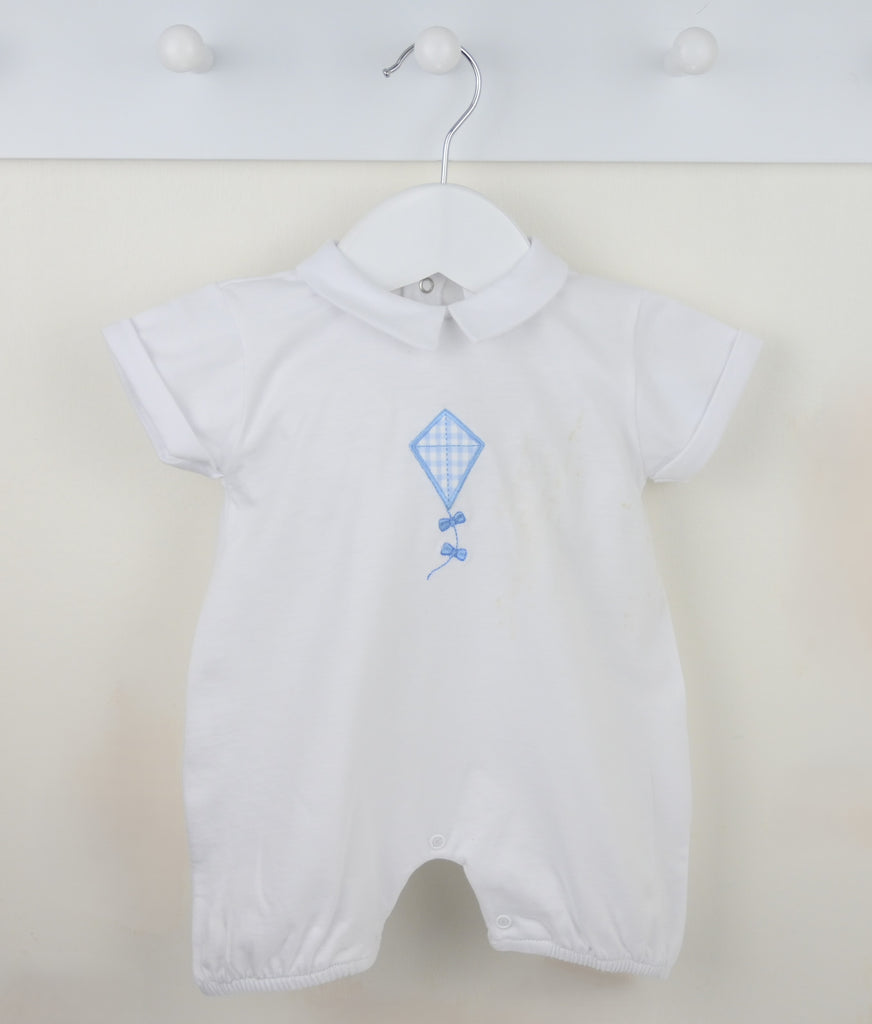 Kite Romper  White/Blue