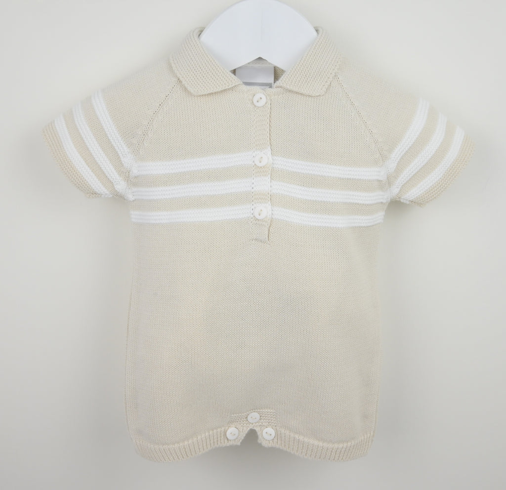 Natural Knitted Romper