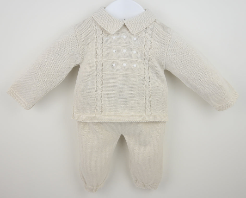 Natural Knitted Suit