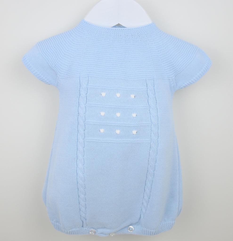 Blue Romper Knitted