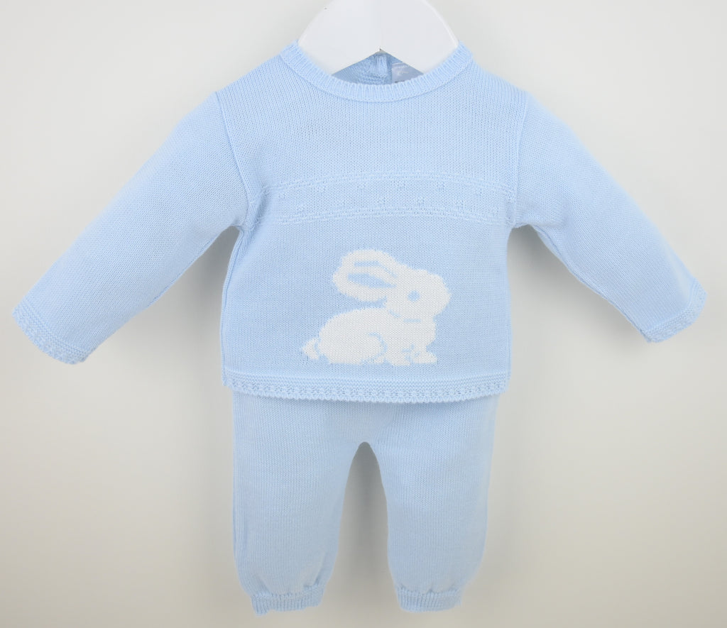 Rabbit Knitted Suit Blue