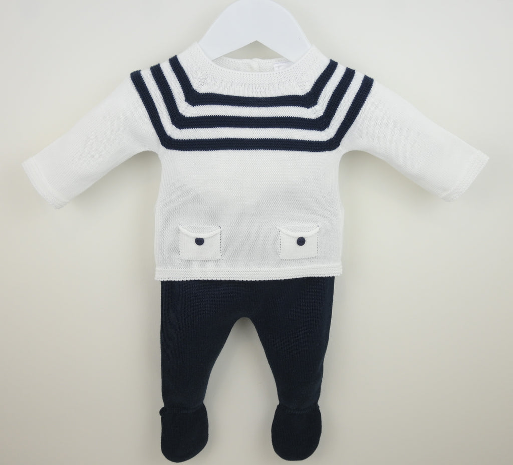 Navy Striped Outfit