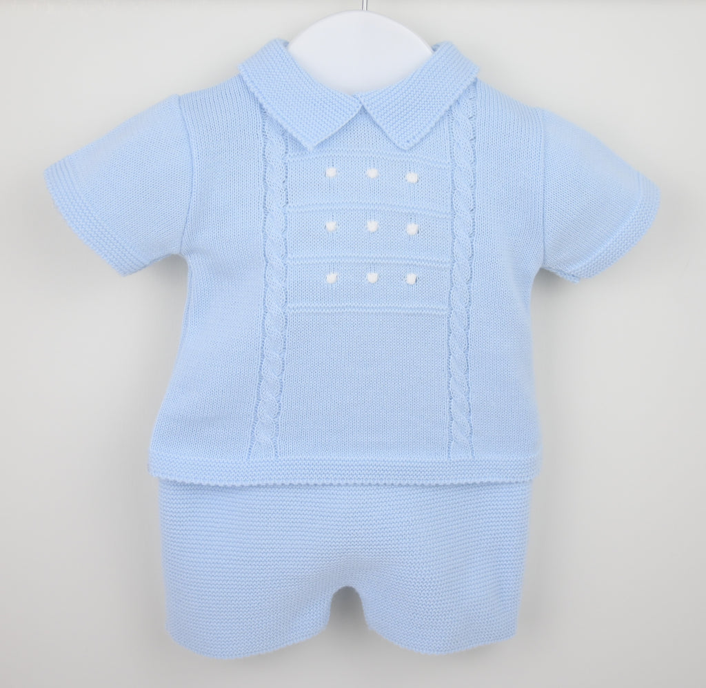 Blue Shorts Suit
