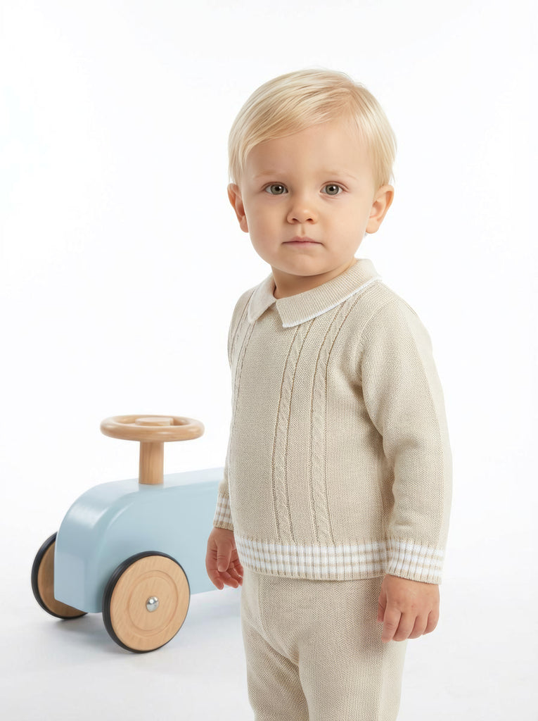 Mario Trouser Suit Natural