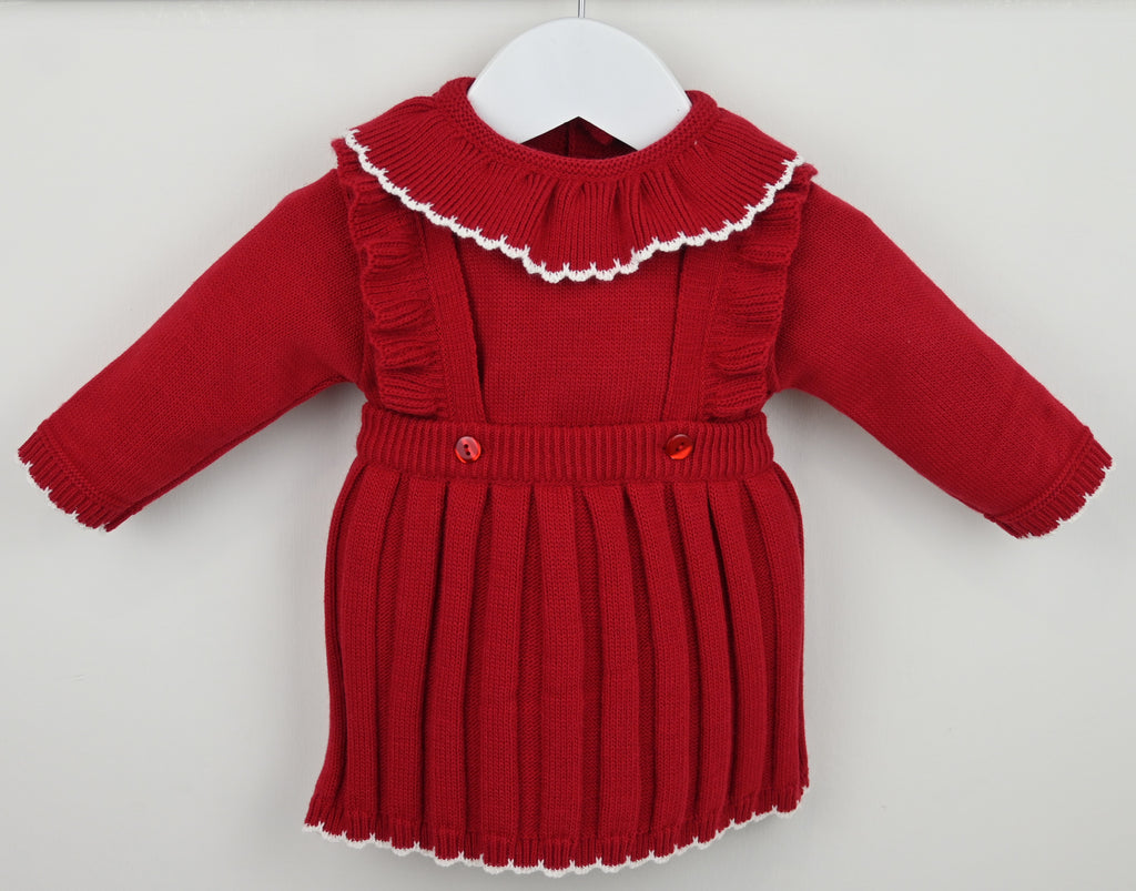 Caterina Pinafore Outfit Red