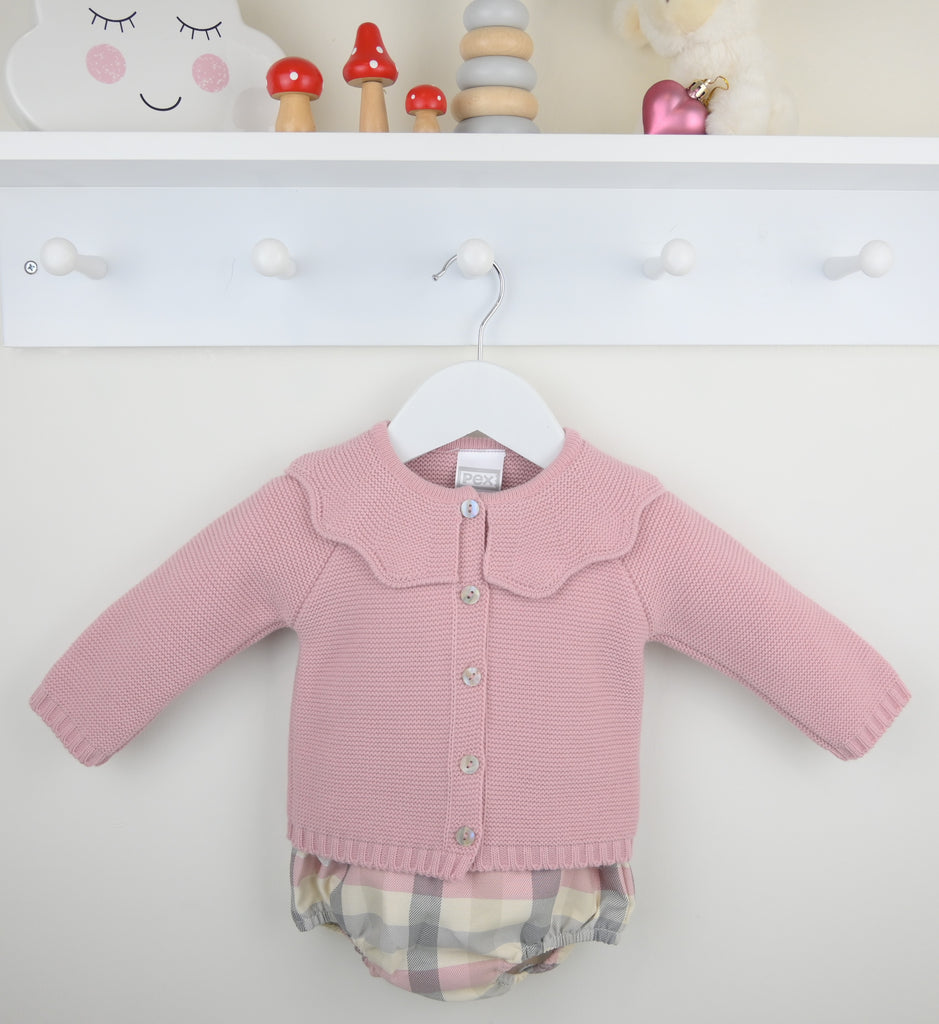 Liza Cardigan Suit Dusky Pk
