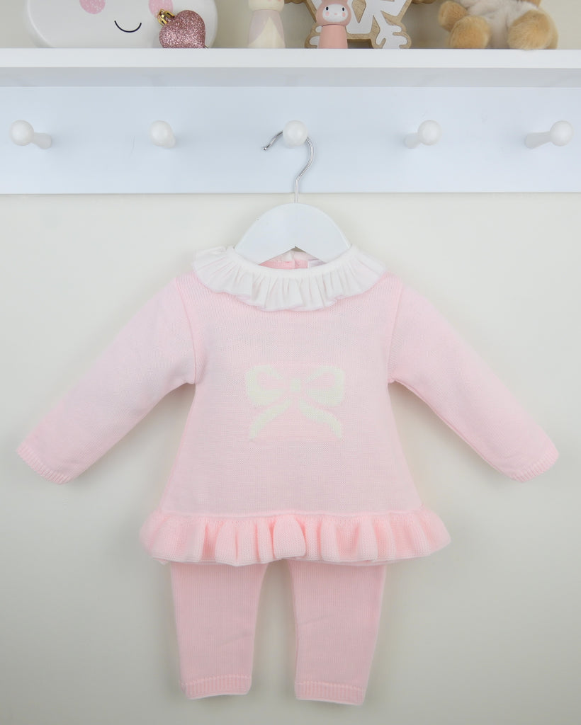 Bow Trouser Suit Pink