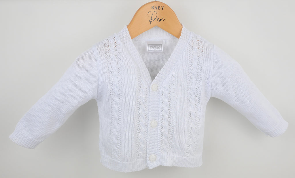 Jasper Cardigan White