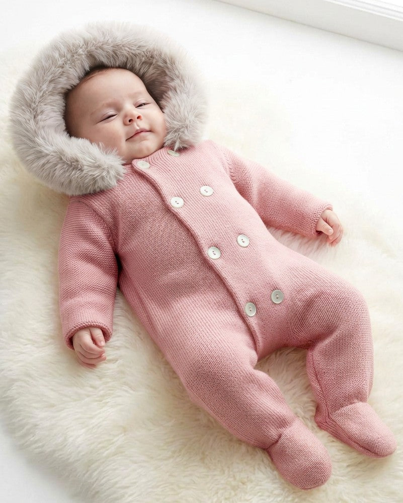 Sabrina Snowsuit  Dusky Pink