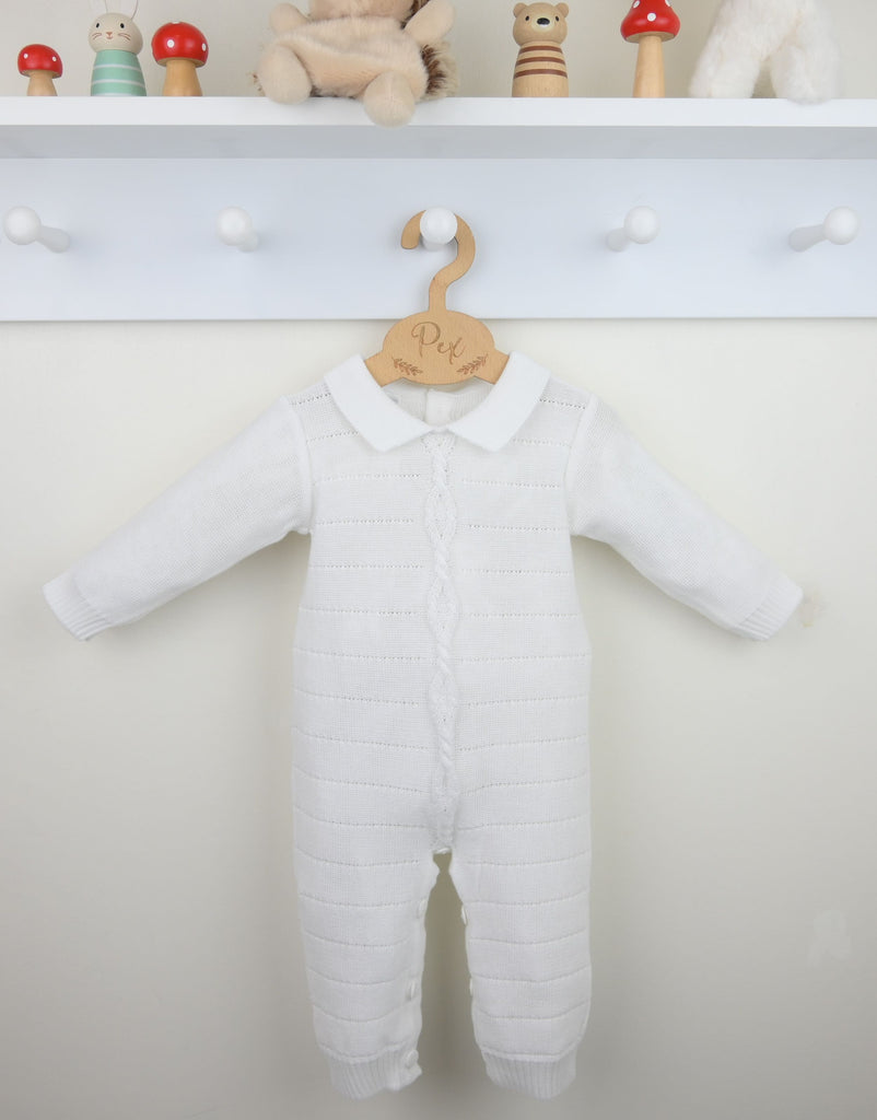 Andre All-in-one Cotton Romper  White