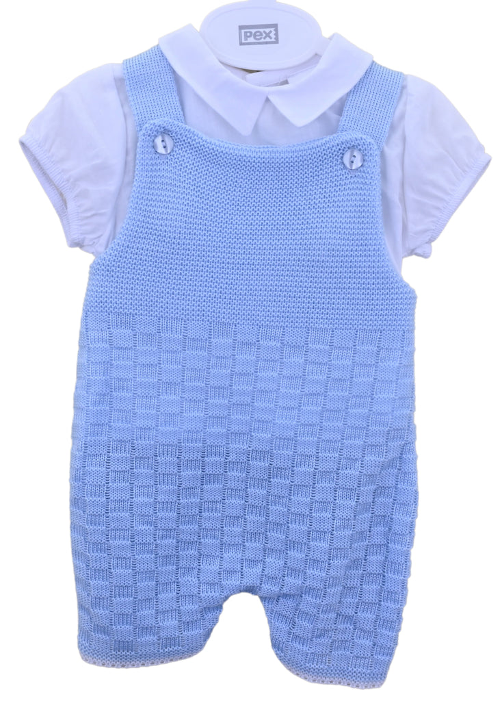 Boys knitted dungaree suit