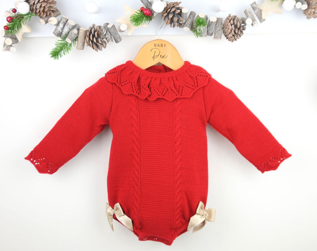 Meri Romper  Red