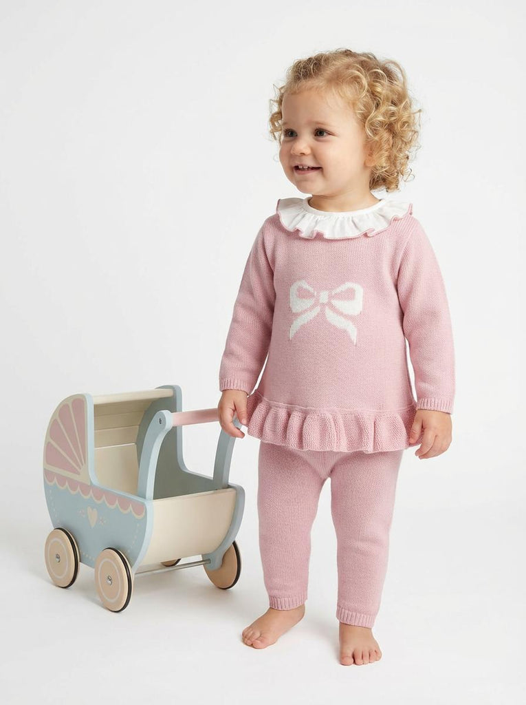 Bow Trouser Suit  Dusky Pink
