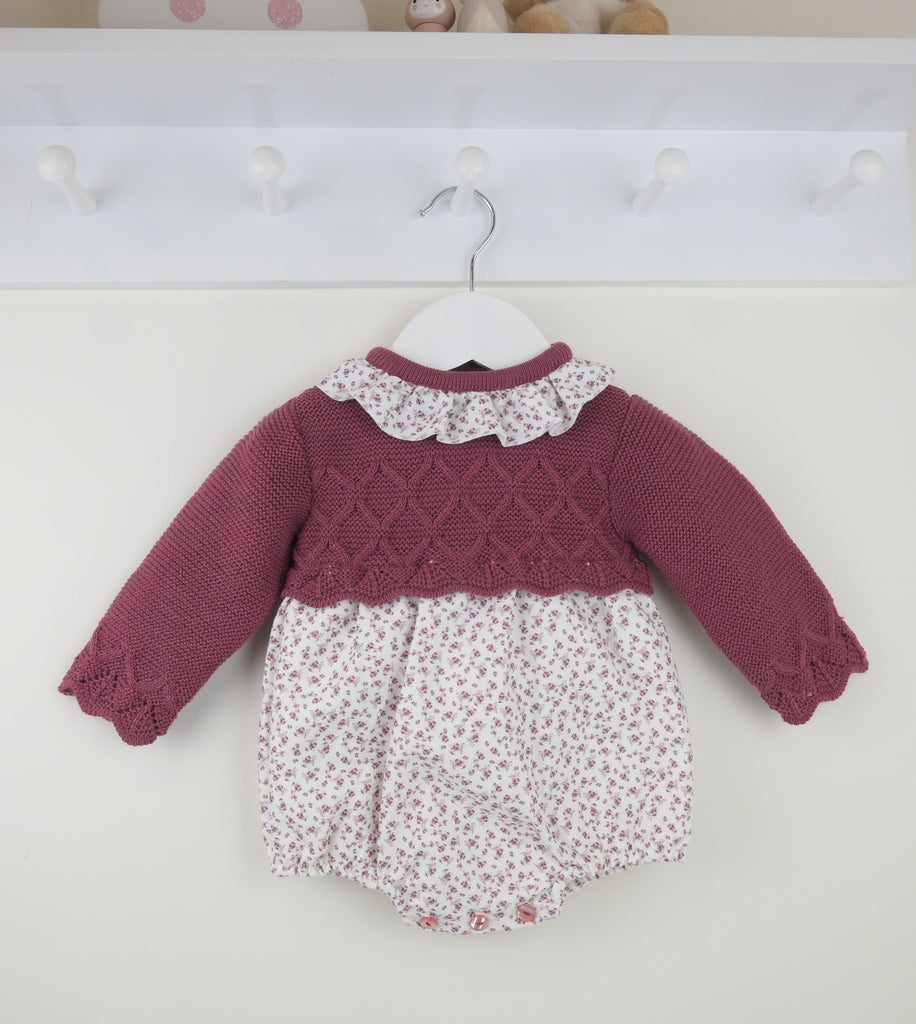 Leah Romper  Raspberry