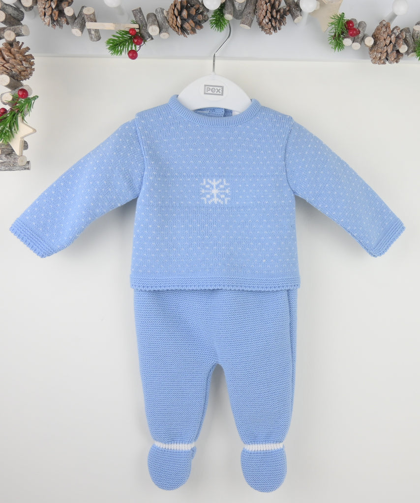 Snowflake Suit  Dusky Blue