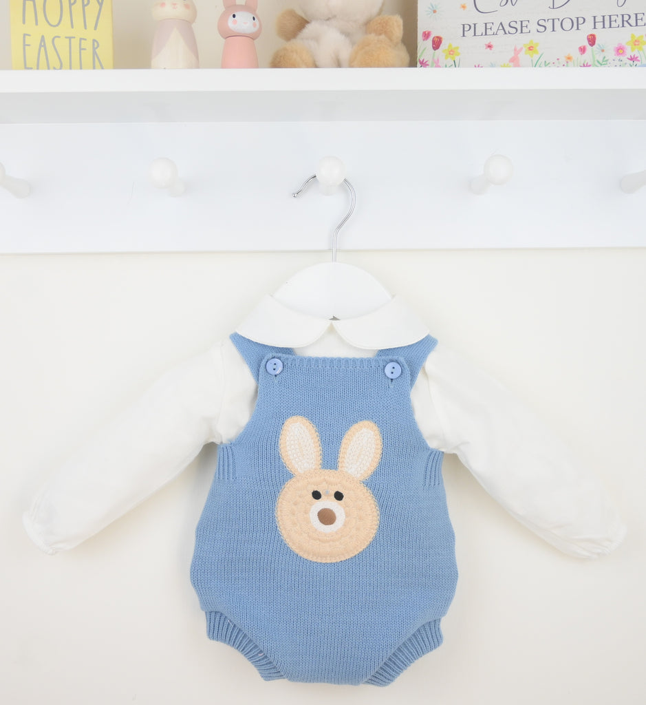 Boys Bunny Outfit  Dusky Blue