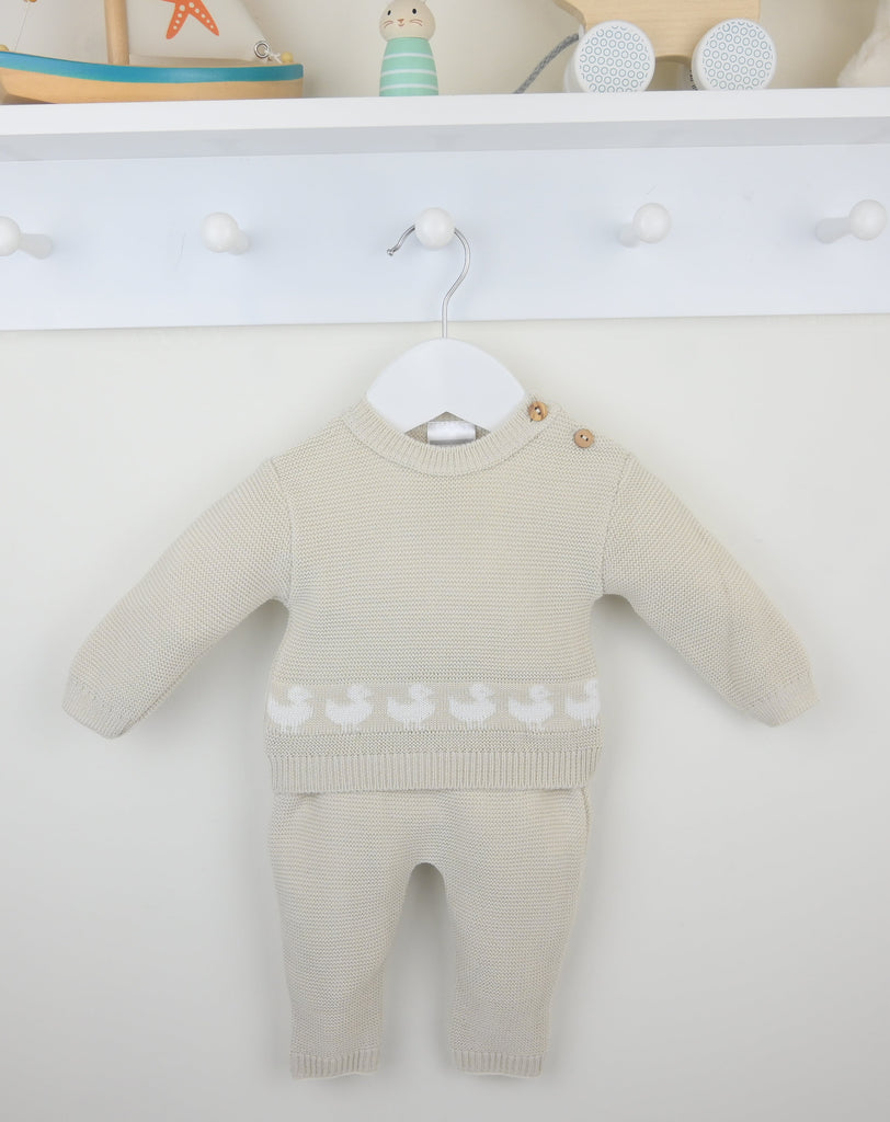 Duckling Trouser Suit  Natural