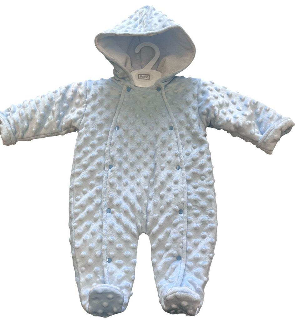 Velour Sleepsuit Blue